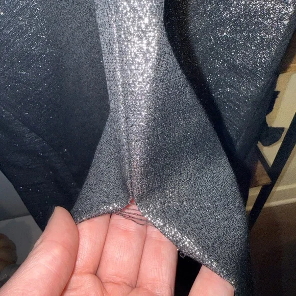 🟤🟤Solace London Metallic Silver Halter Top Gown - Picture 3 of 10